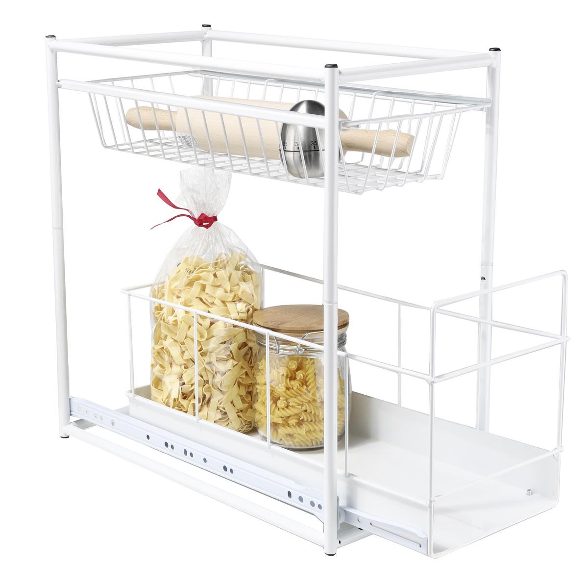 SZUFLADA DO ZABUDOWY 34045 - biały, Basics, metal (45/23/45cm)