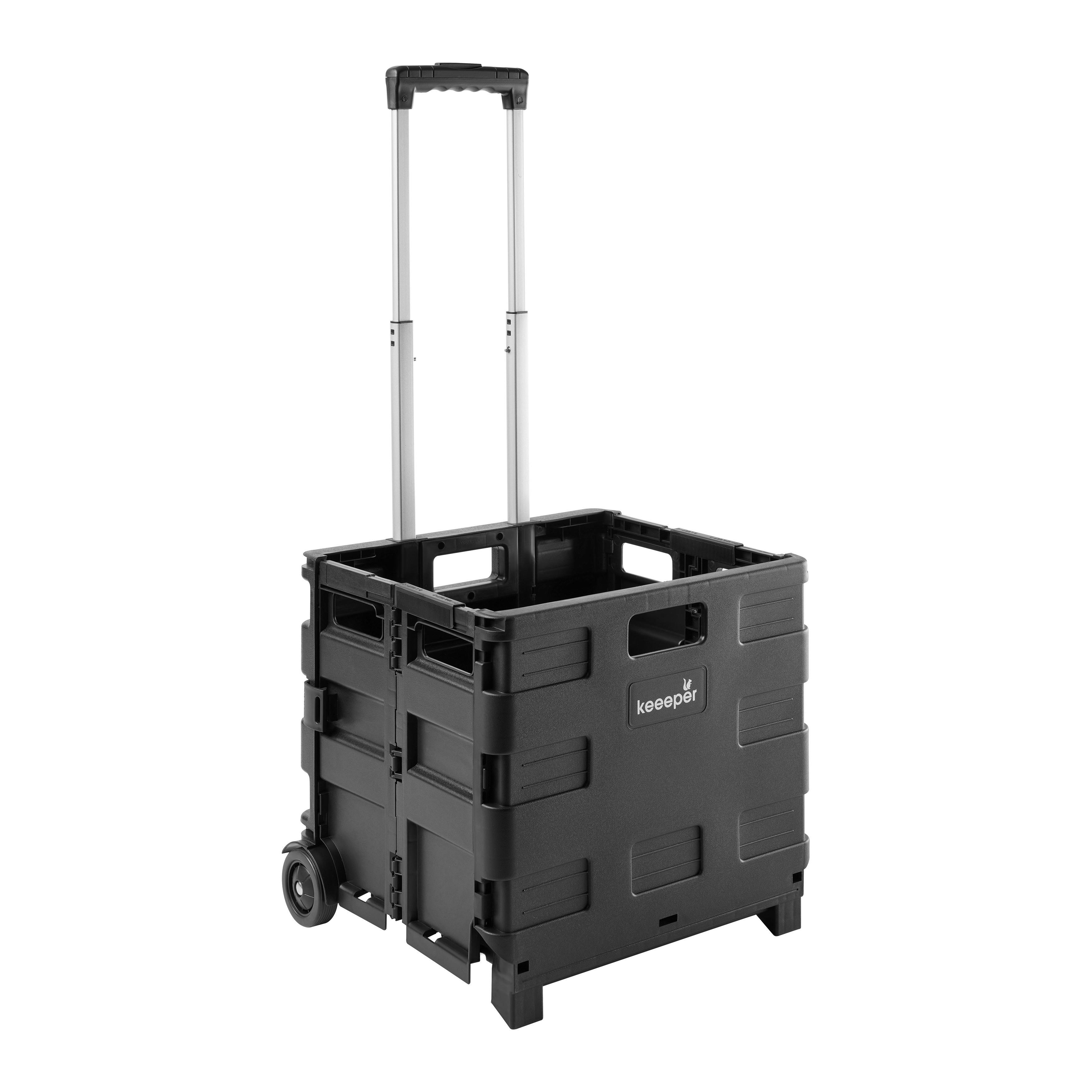 Einkaufstrolley Olli Schwarz ca. 45l - KONVENTIONELL (38/36/33cm)