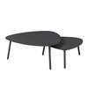 SET DE TABLES D'APPOINT LEONIE - anthracite, Basics, métal (90/91/35cm) - Mömax