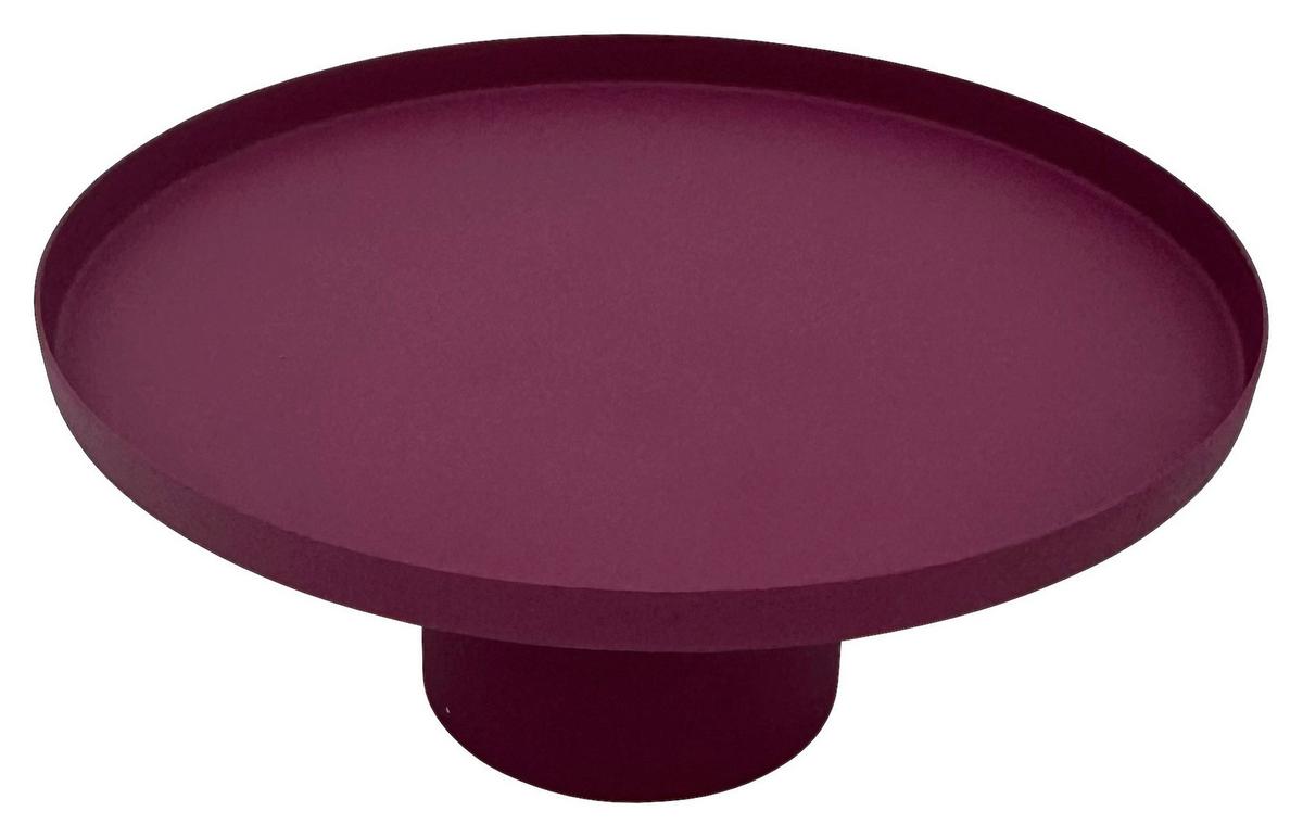 TALERZ DEKORACYJNY KELLY - jaskrawy róż, Modern, metal (15/15/7cm) - Mömax