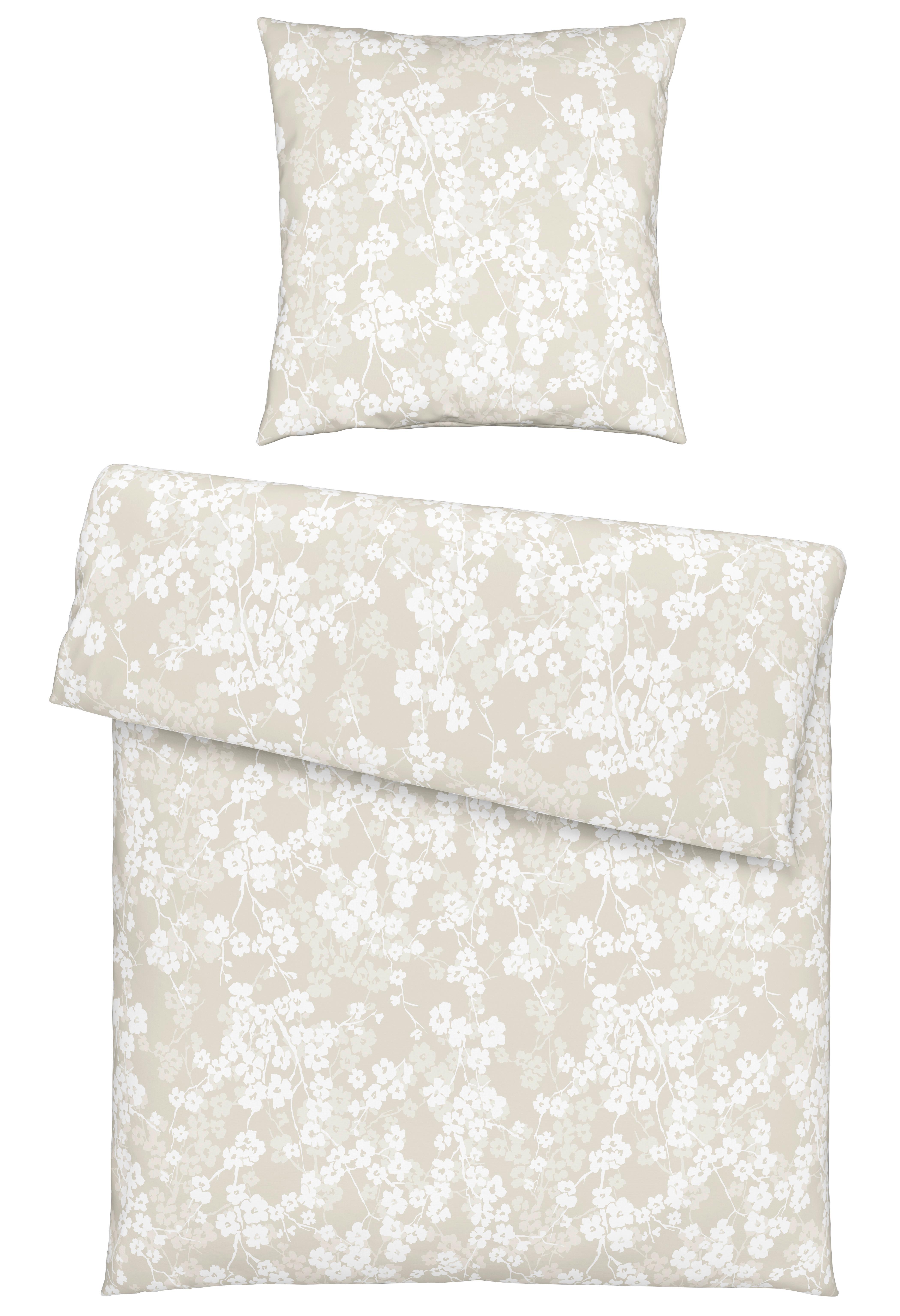 Bettwäsche Catrin Beige ca. 135x200cm - Beige, LIFESTYLE, Textil (135/200cm) - Modern Living