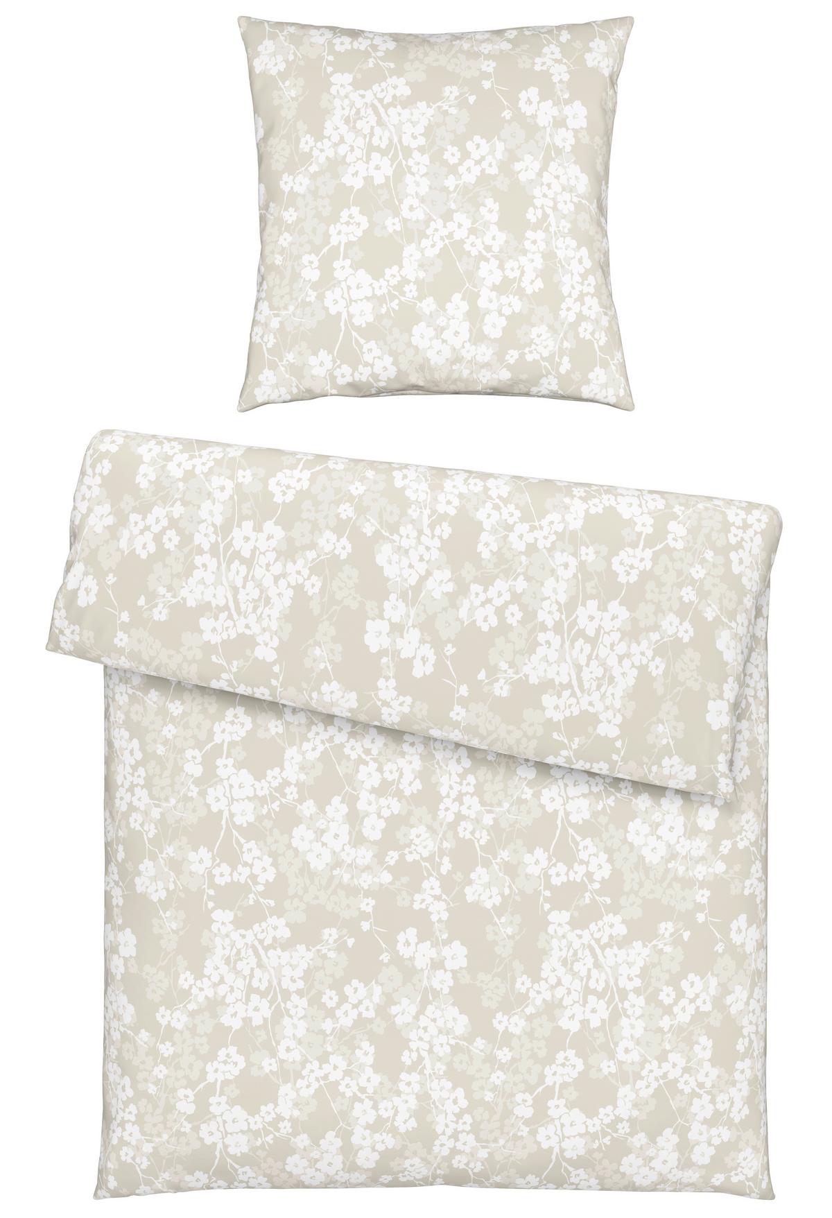 Bettwäsche Catrin Beige ca. 135x200cm - Beige, LIFESTYLE, Textil (135/200cm) - Modern Living