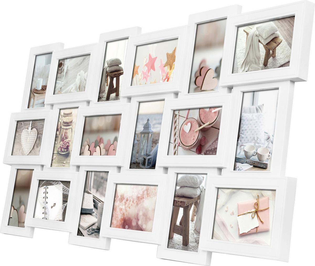 RAMKA NA ZDJĘCIA KOLAŻ 639411 - biały, Lifestyle, tworzywo sztuczne (90/47/2,5cm)