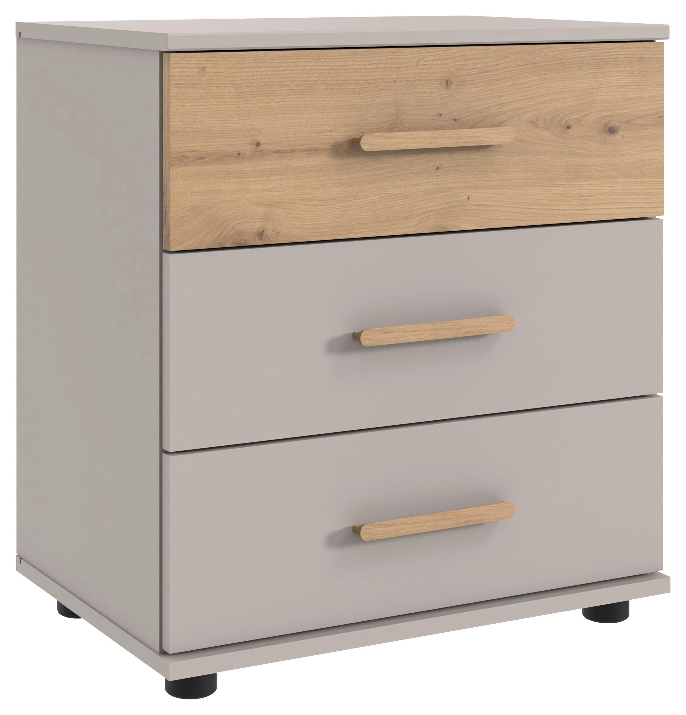 Noćni Ormarić Lumio - kašmir/hrast Artisan, Konvencionalno, drvni materijal/plastika (52/58/38cm) - Modern Living