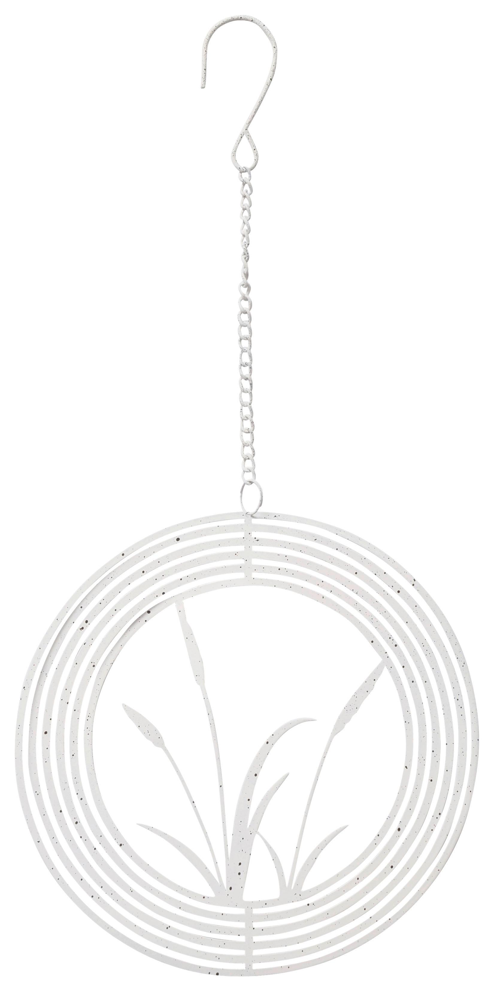 Dekohänger Nolani II Weiß - Weiß, KONVENTIONELL, Metall (18/18cm) - Mömax