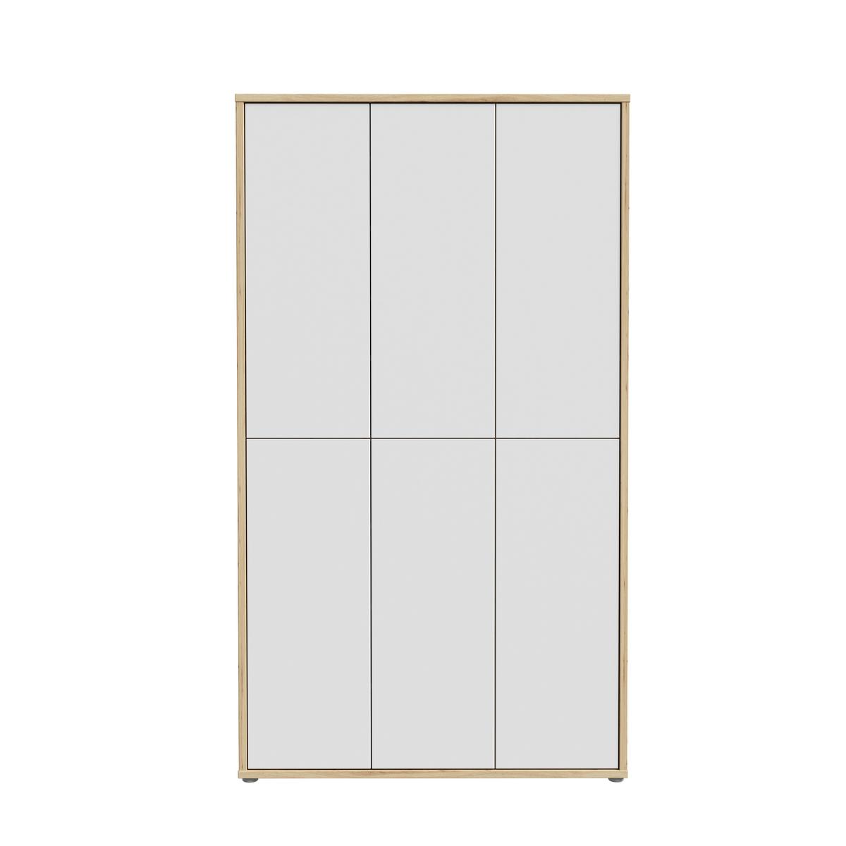 Ormar Za Cipele Alice - siva/hrast Artisan, Moderno, drvni materijal/plastika (109,2/191,9/34,9cm) - Modern Living