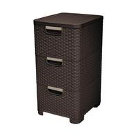Fiókos Tároló - barna, Konventionell, műanyag (37,8/60/32,8cm) - Curver