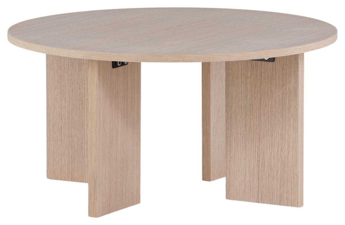 Couchtisch Askerön ca. 80x80x40 cm Weiß - Weiß, Design, Holzwerkstoff (80/80/40cm) - Livetastic