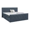 Boxspringbett Josie B Graublau ca. 180x200cm - Graublau/Schwarz, KONVENTIONELL, Holz/Holzwerkstoff (180/200cm) - Mömax
