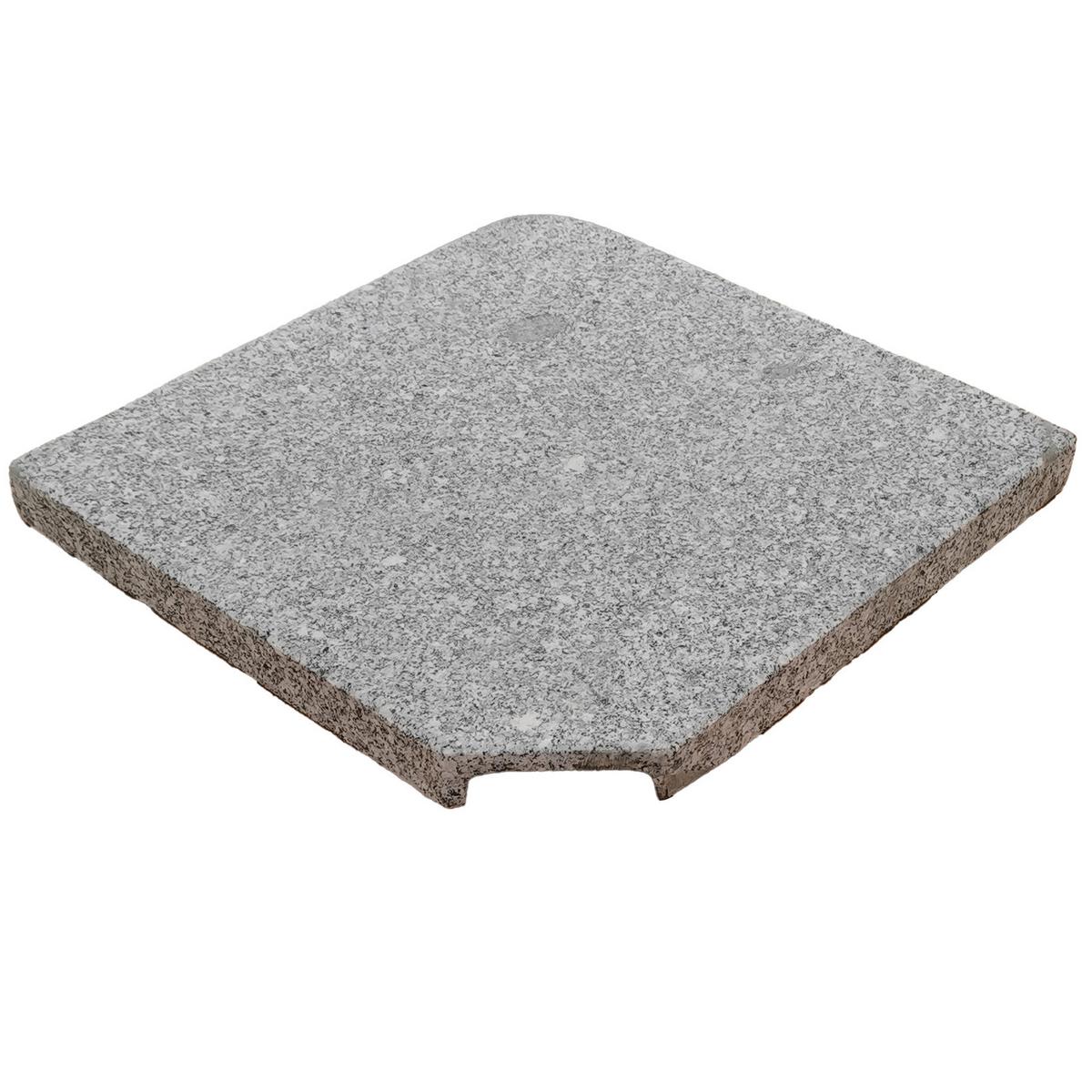 Bodenplatte Ennio Granit - Grau, Basics, Stein (47,5/4,1/47,5cm) - Siena Garden