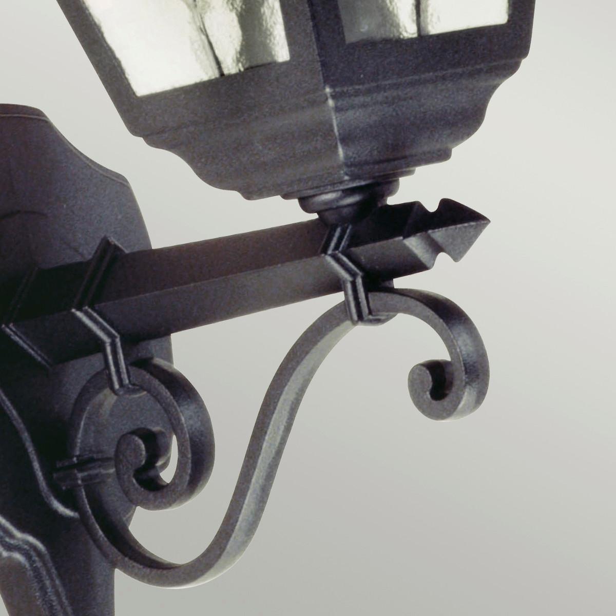 Vanjska Zidna Svjetiljka Nr1-Blk - crna, Basics, staklo/metal (18.4/45cm)