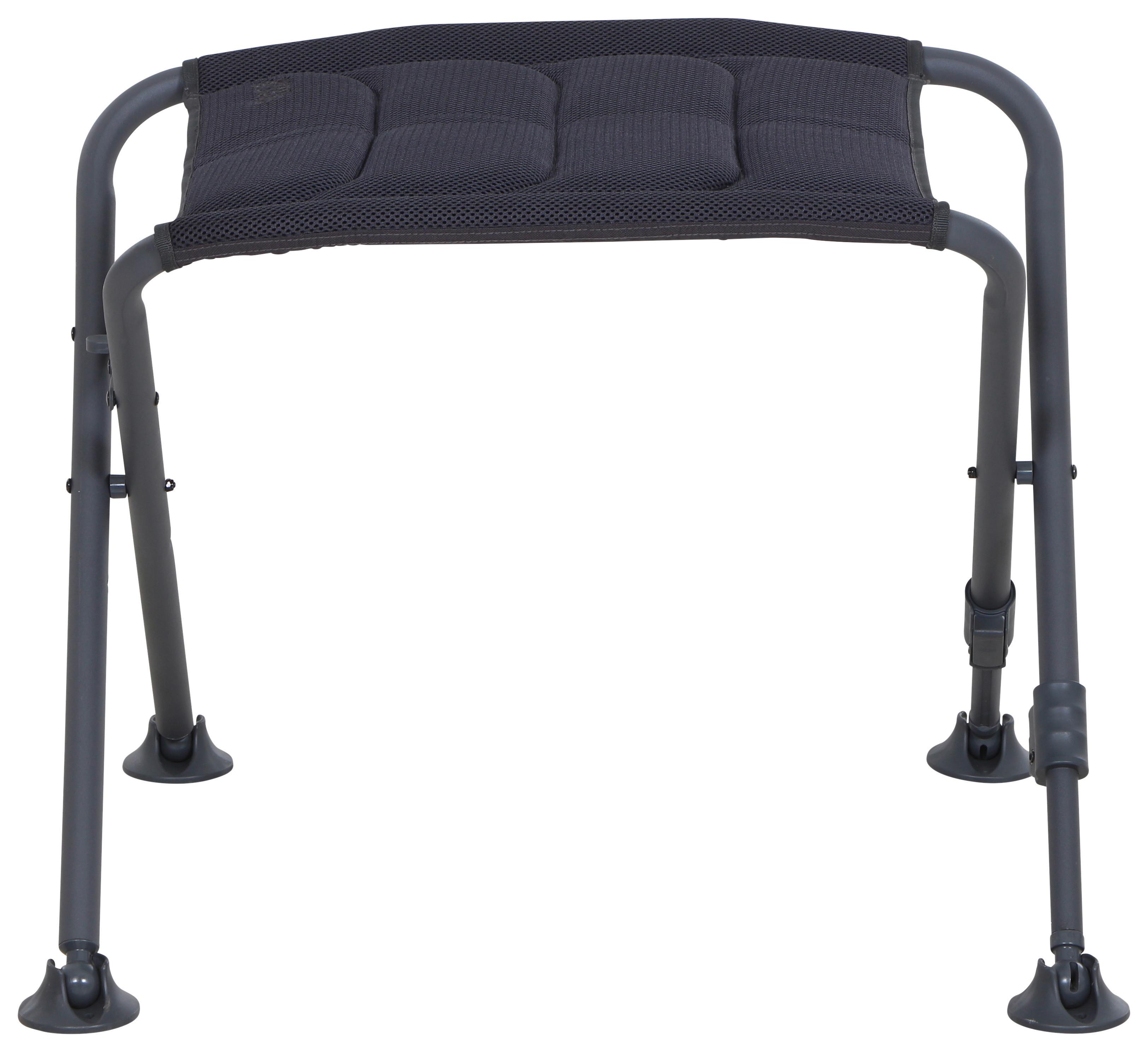 Campinghocker X-From + klappbar - Anthrazit, KONVENTIONELL, Textil/Metall (66/47/52cm) - Siena Garden