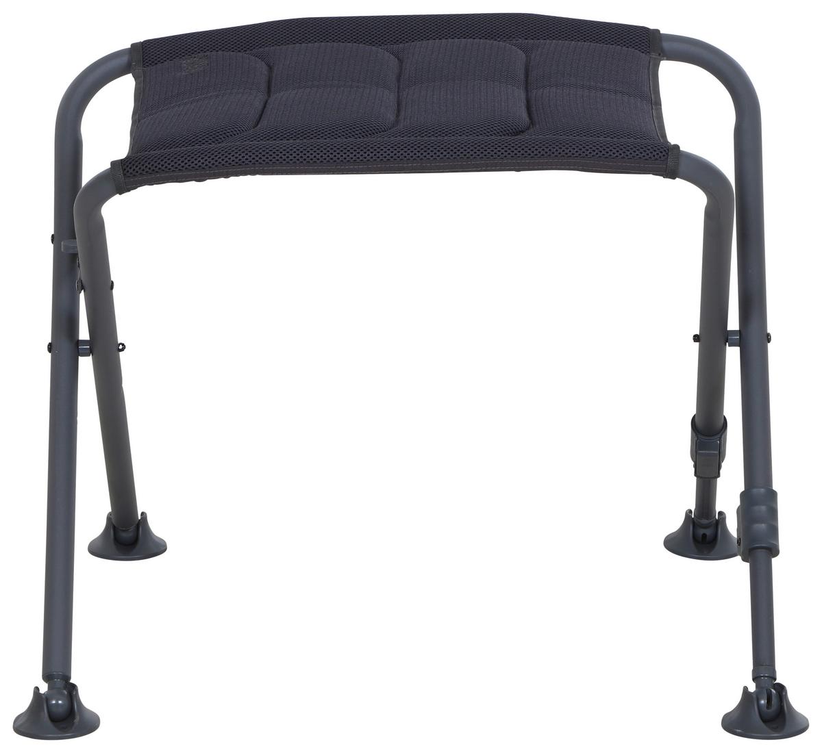 Campinghocker X-From + klappbar - Anthrazit, KONVENTIONELL, Textil/Metall (66/47/52cm) - Siena Garden