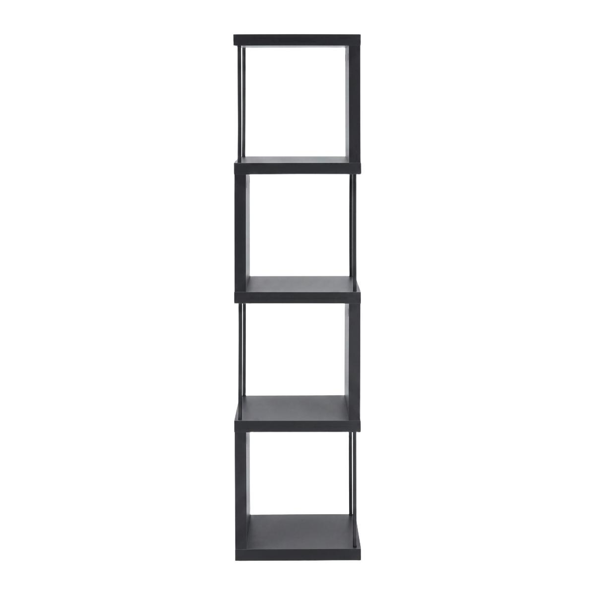 Polc Pinnar - sötétszürke, Modern, faalapú anyag/fém (33/136,5/33cm) - Mömax