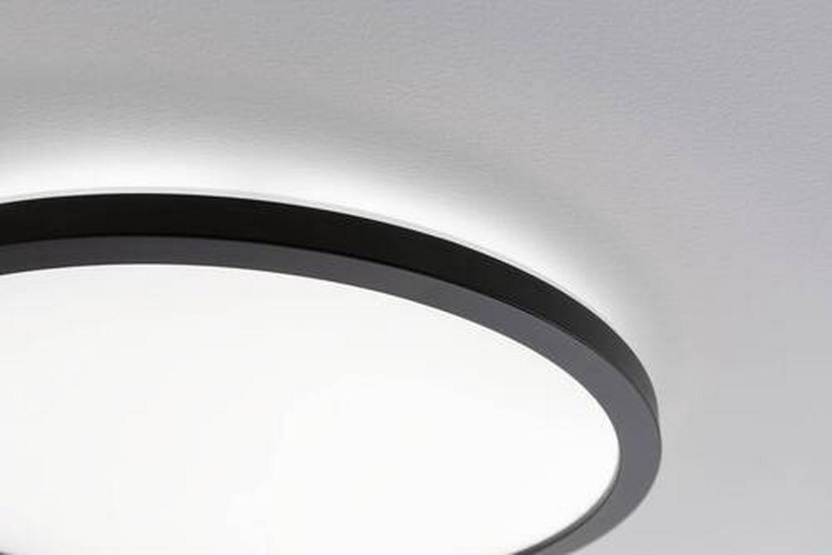 LED-Paneel Atria Shine in Schwarz max. 22 Watt - Schwarz, Basics, Kunststoff (42/2,8cm) - Paulmann