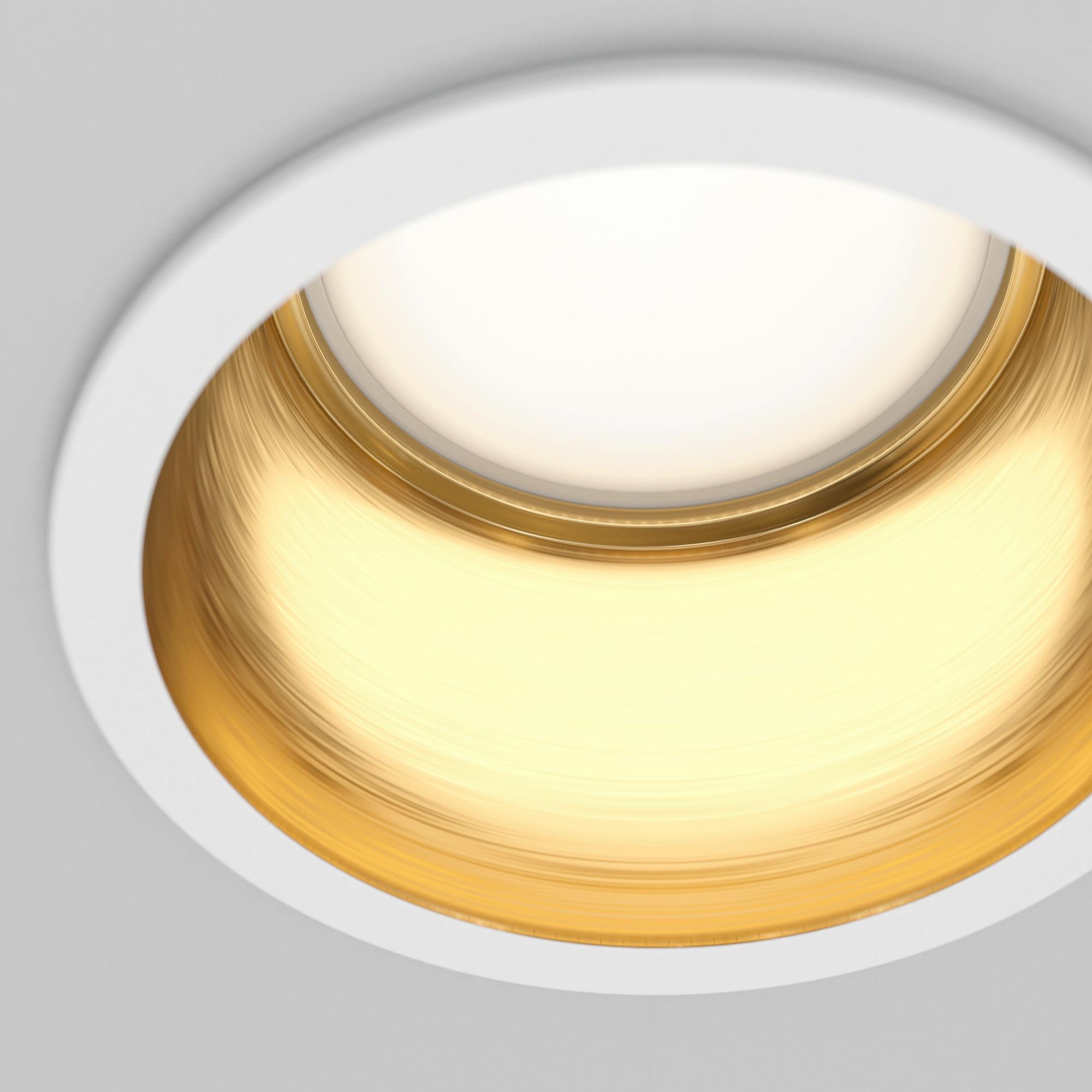 AUFBAULEUCHTE REIF - Weiss/Goldfarben, Trend, Metall (6,8/5,4cm) - MAYTONI