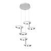 LED-HÄNGLAMPA RONG - kromfärg, Modern, metall/plast (45,5/45,5/120cm)