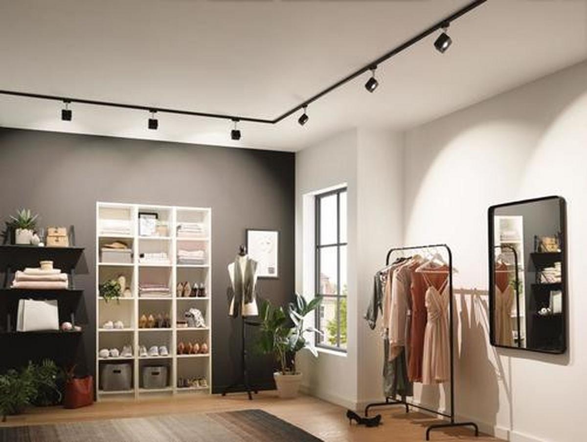 Schienensystem Urail in Schwarz - Schwarz, Design, Metall (100cm) - Paulmann