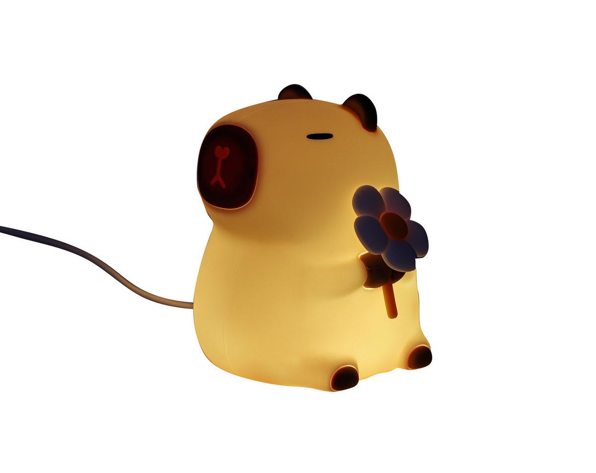 Nachtlicht Capybara Creme max. 2,5 Watt - Creme, MODERN, Kunststoff (9,2/11,1/9,1cm) - Mömax