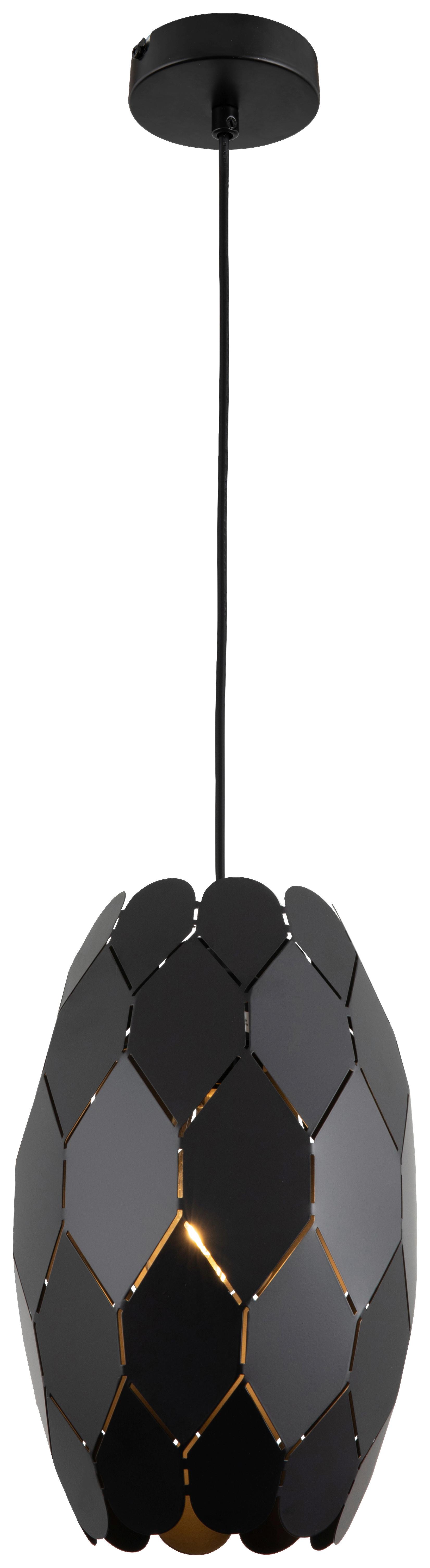 LAMPA WISZĄCA SALOME - czarny, Trend, metal (20/130cm) - Novel