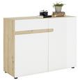 Comodă Toskana - alb/culoare lemn stejar, Modern (109/87/42cm) - Modern Living Comodă Toskana - alb/culoare lemn stejar, Modern (109/87/42cm) - Modern Living
