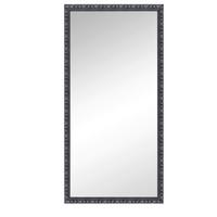 Wandspiegel in Schwarz/Silberfarben - Silberfarben/Schwarz, MODERN, Glas/Holz (100/200cm) - Premium Living