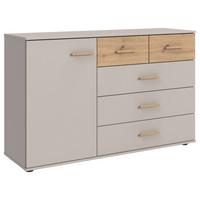 Komoda Lumio - kašmir/hrast Artisan, Konvencionalno, drvni materijal/plastika (130/83/41cm) - Modern Living