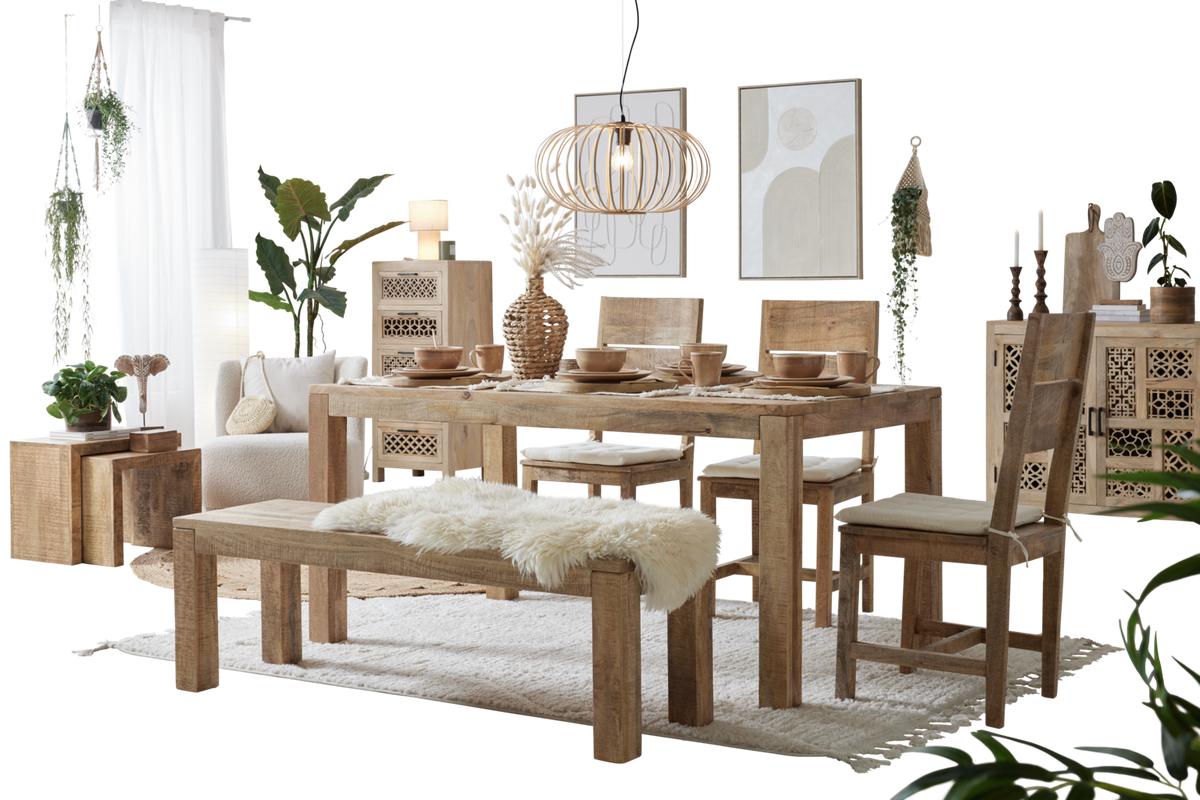 Sitzbank Everest in Naturfarben - Naturfarben, Natur, Holz (140/45/40cm) - Mömax