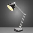 Schreibtischleuchte Posh - Schwarz, MODERN, Kunststoff/Metall (20/35/55cm) - Bessagi Home Schreibtischleuchte Posh - Schwarz, MODERN, Kunststoff/Metall (20/35/55cm) - Bessagi Home