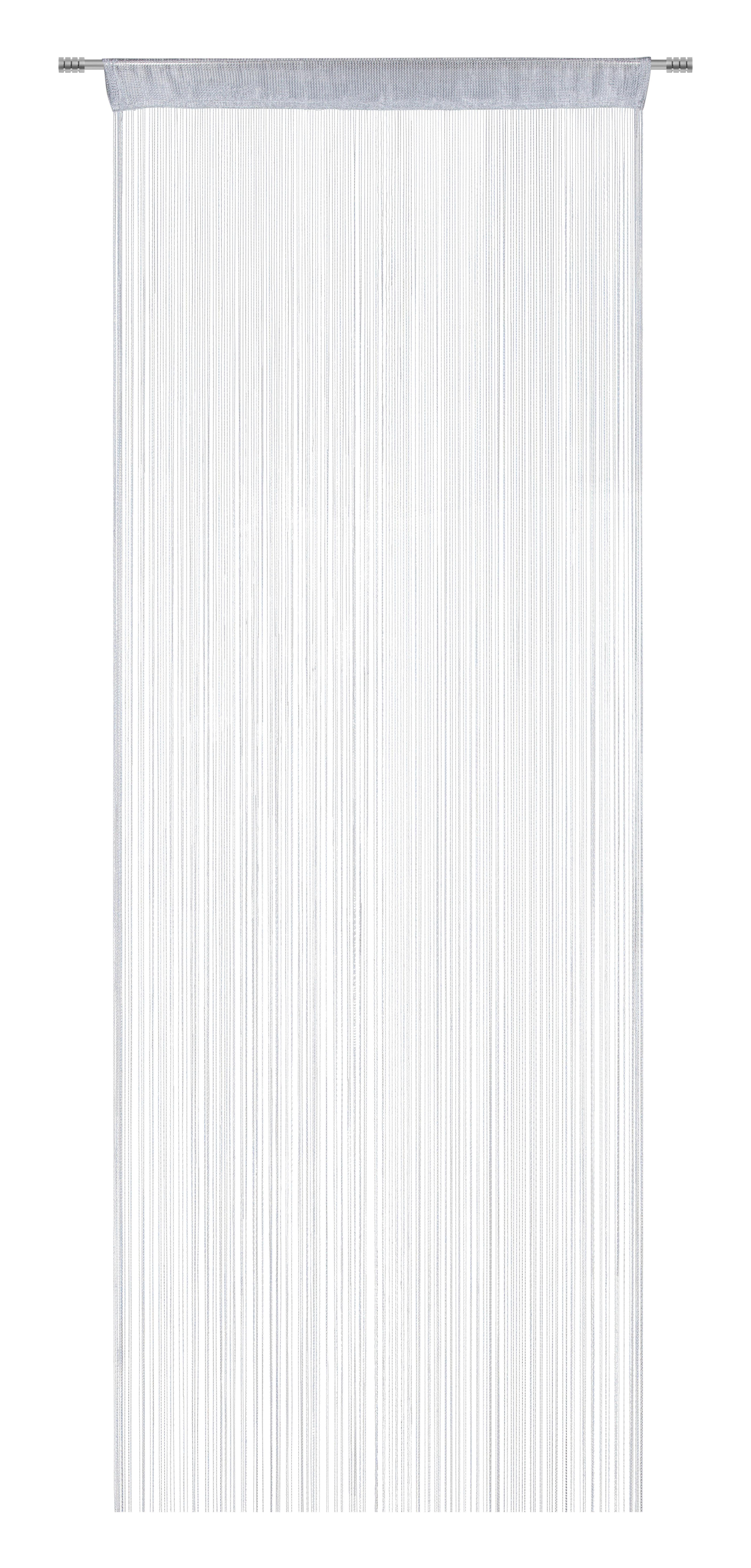 Fadenstore Franz ca. 90x245cm - Silberfarben, Textil (90/245cm) - Modern Living