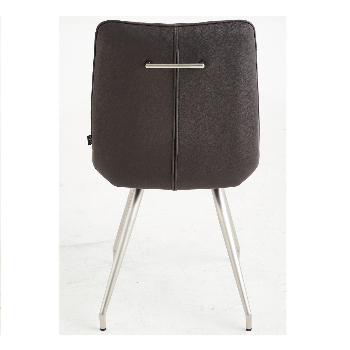 KRZESŁO HENRY - kolor stalowy/czarny, Design, metal/tkanina (51/89/66cm) - Novel