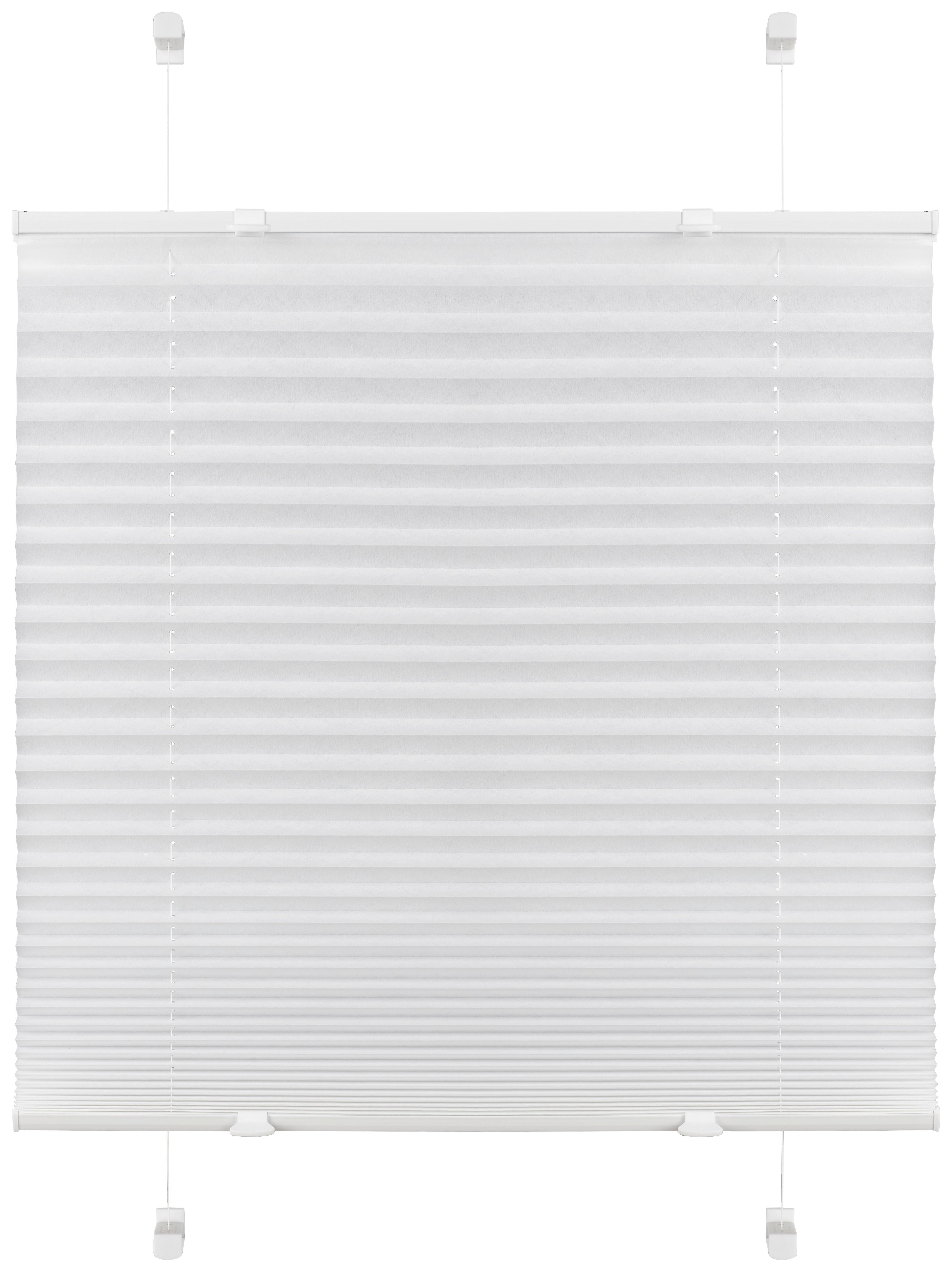 ROLETA PLISOWANA BASE - biały, Basics, tkanina (80/130cm) - Boxxx