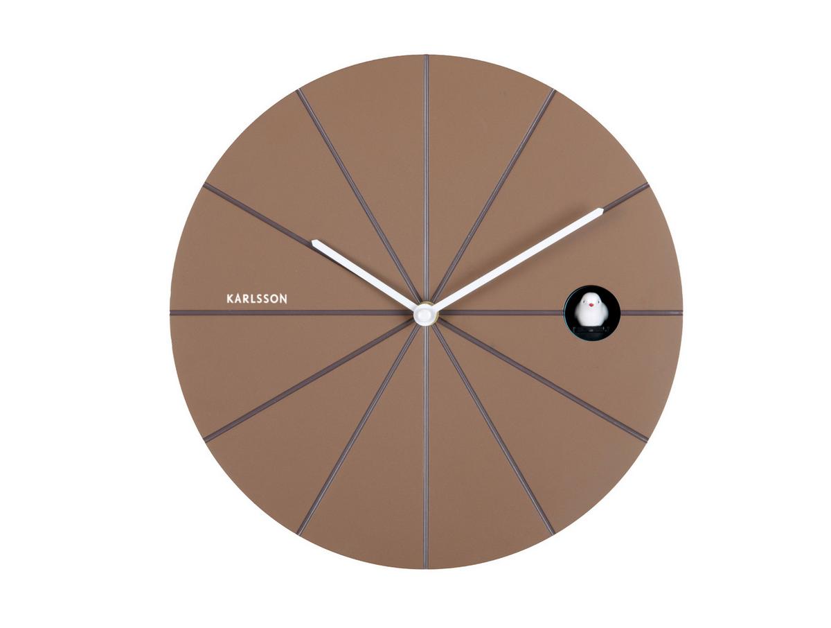 ZEGAR DESTACADO CUCKOO - mokka, Basics, tworzywo sztuczne (29cm) - Karlsson