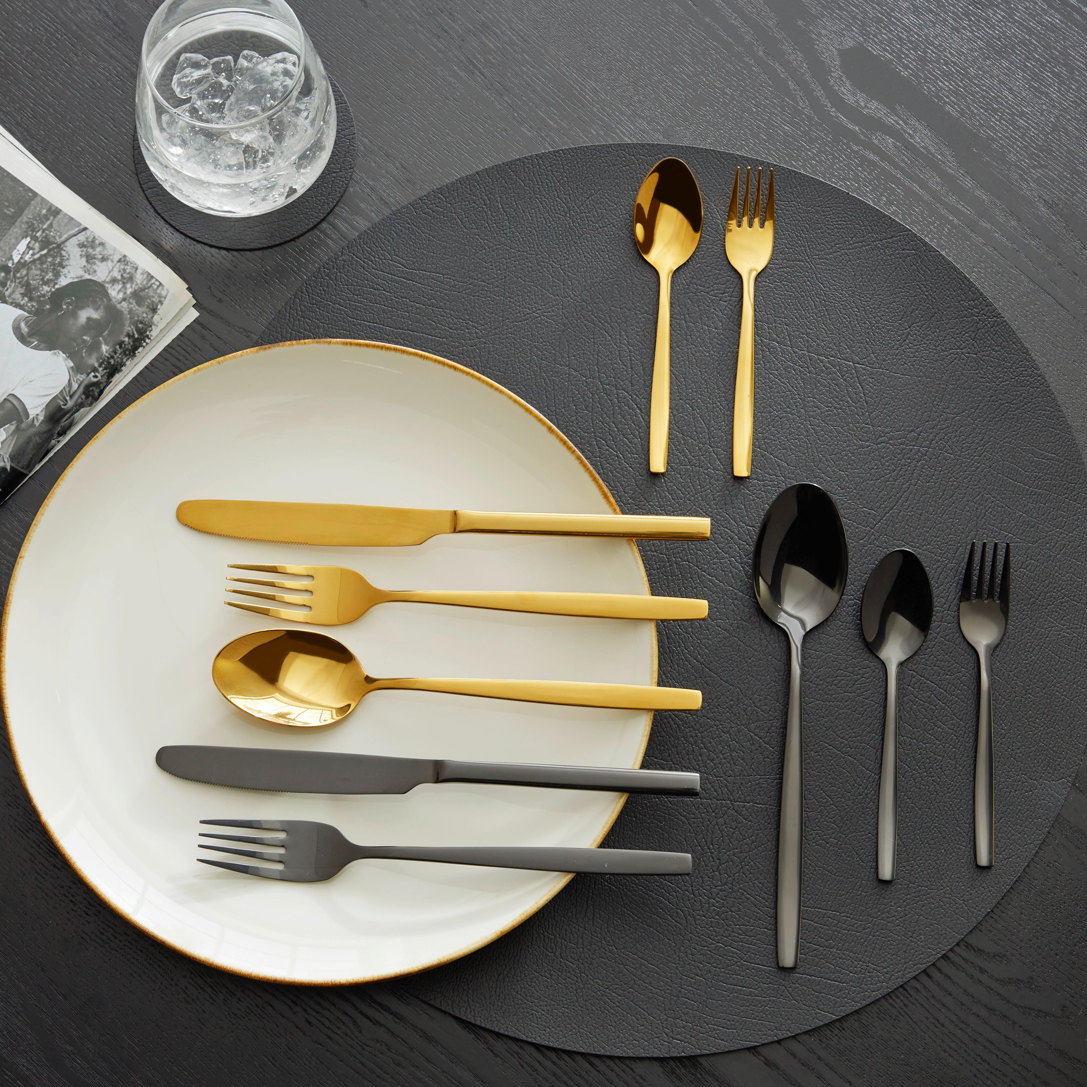 BESTICKSET SHINE -AKT- - champagne, Lifestyle, metall - Mömax
