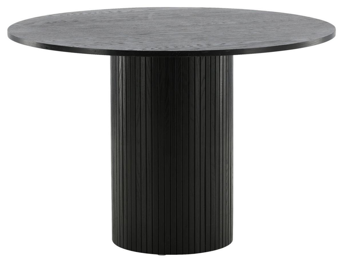 ESSTISCH BIANCA - Schwarz, Design, Holzwerkstoff (110/110/75cm) - Livetastic