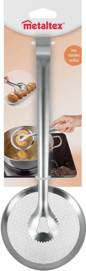 Kiszedőlapát Szűrővel Mx204104 - fém (10/27.5/2,5cm) - Metaltex