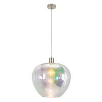 Függőlámpa Reni 1 Égős - Pezsgő/többszínű, Modern, műanyag/üveg (40/120cm)