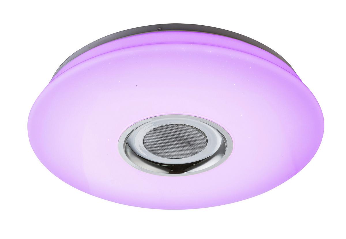 Stropna Led-svetilka Nicole, S Sijalko - bela, Basics, umetna masa (40/7cm) - Globo