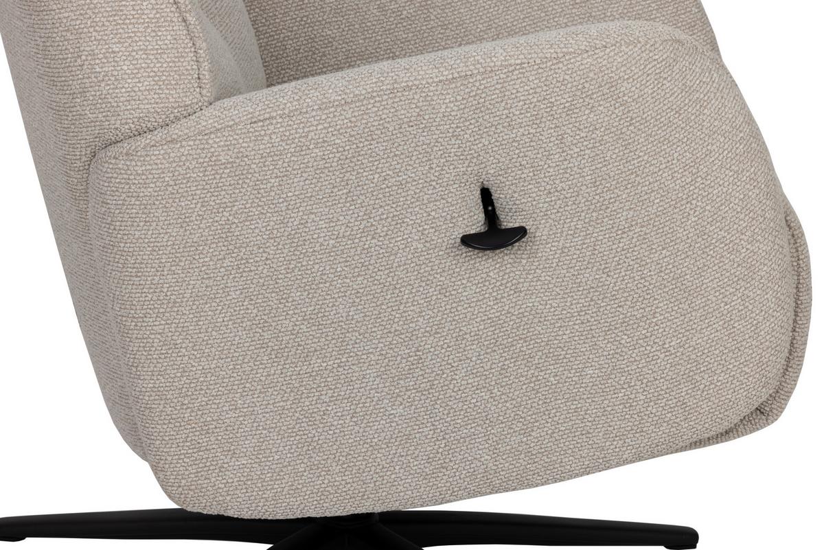 Počivalnik Snooze, Bež - črna/bež, Design, kovina/tekstil (77/112/86cm) - Livetastic