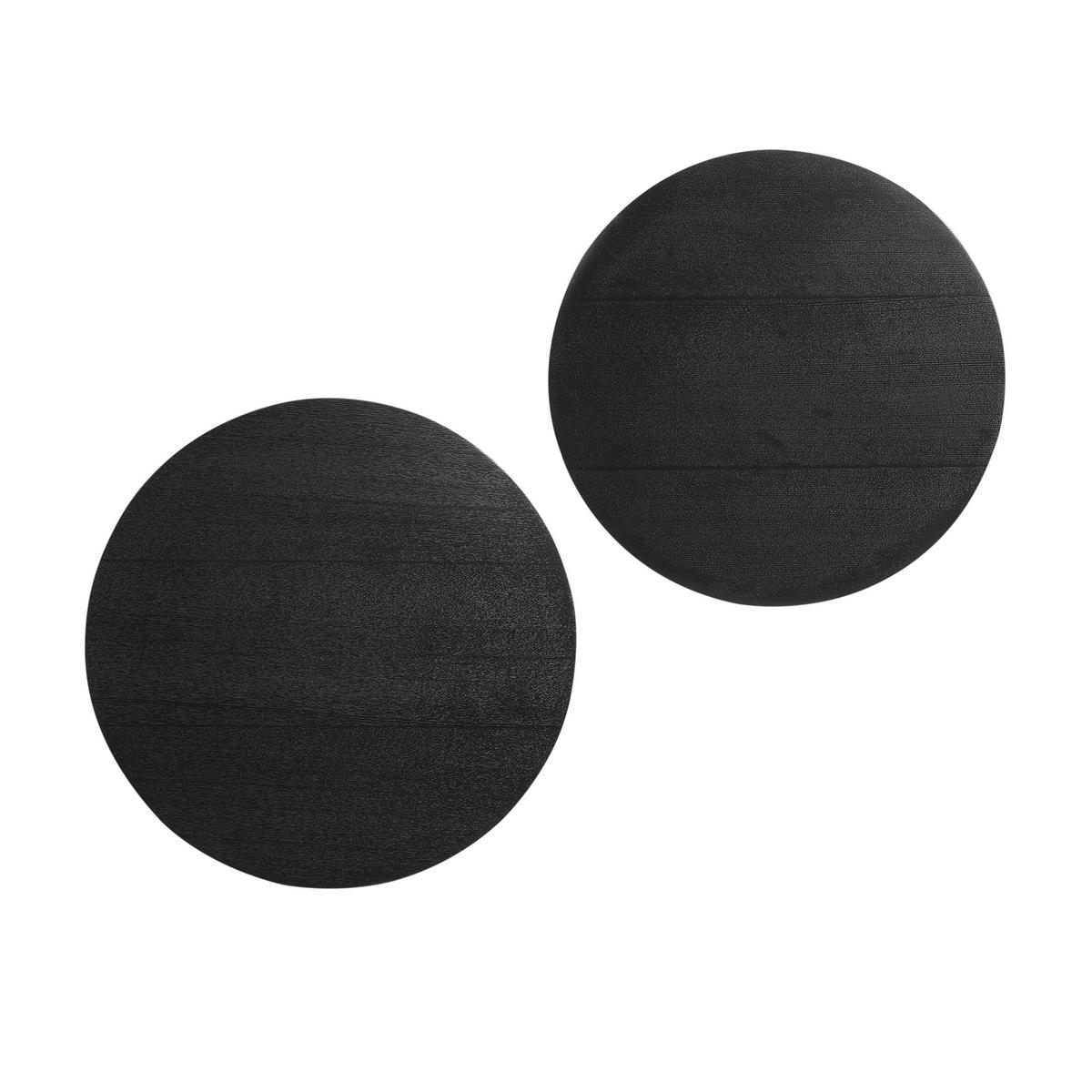 Set Klubskih Mizic Marin, Črna, 2-Delni - črna, Design, leseni material (48-38/48-38/38-32cm) - Livetastic