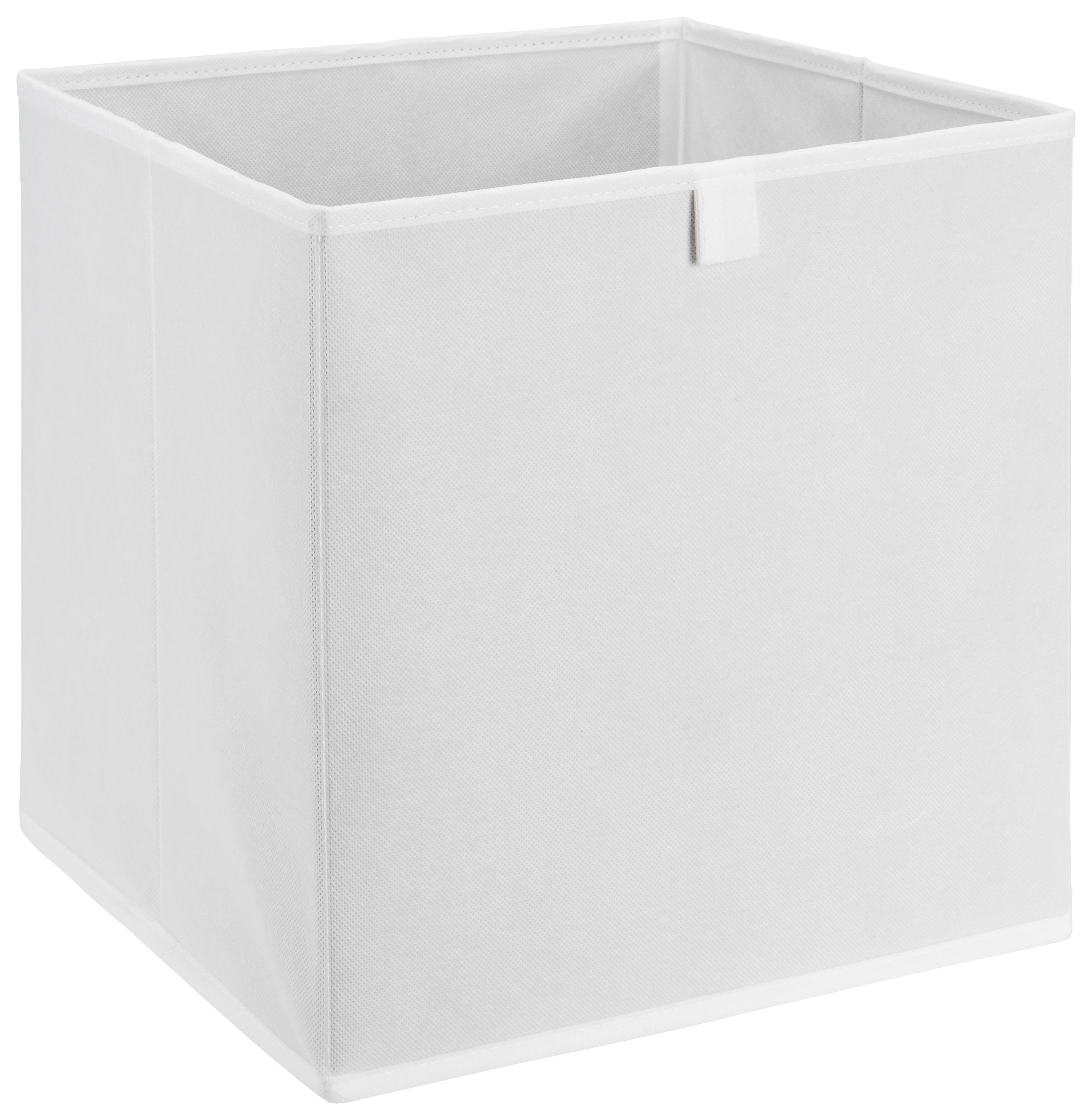 Aufbewahrungsbox Nino in Weiß - Weiß, MODERN, Karton/Textil (32/32/32cm) - Modern Living