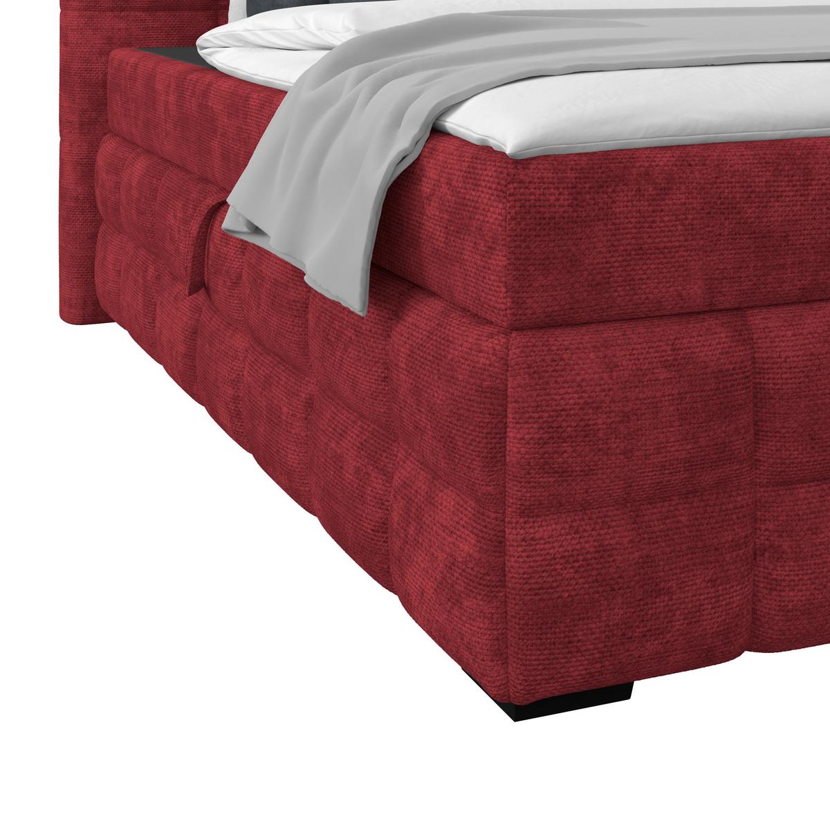 PAT BOX VEGA - verde/roșu burgund, Trend, lemn/textil (160/200cm) - Modern Living