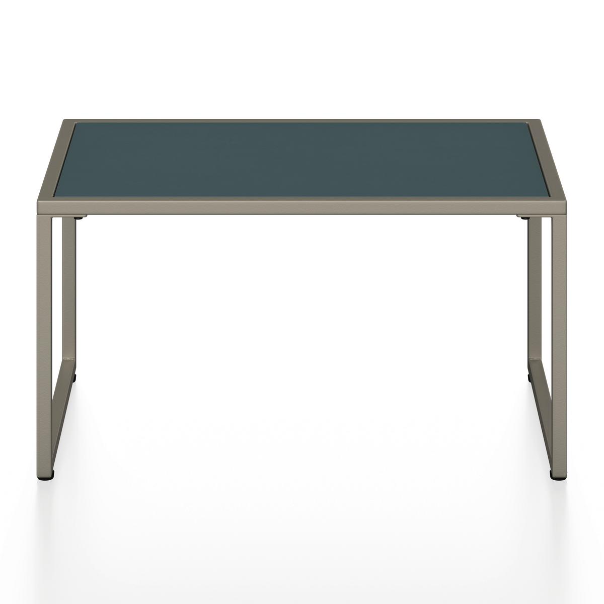 Loungegarnitur Lara Creme Metall/Outdoorstoff +Abdeckung - Creme/Grau, MODERN, Glas/Kunststoff (114cm) - Bessagi Garden
