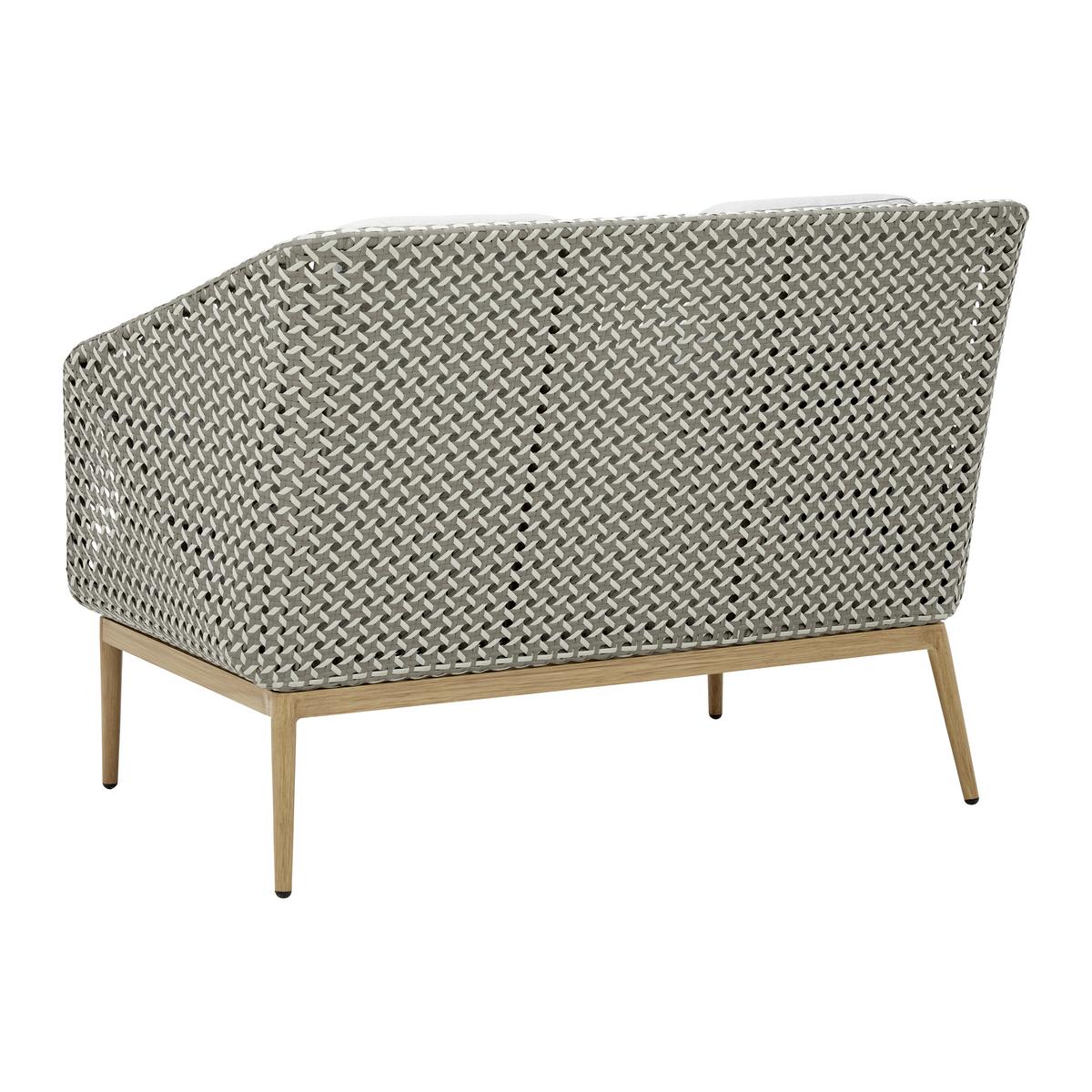 Vrtna Klop Positano, Siva, Naravna, Aluminij - siva, Moderno, kovina/umetna masa (149/91/99cm) - Bessagi Garden