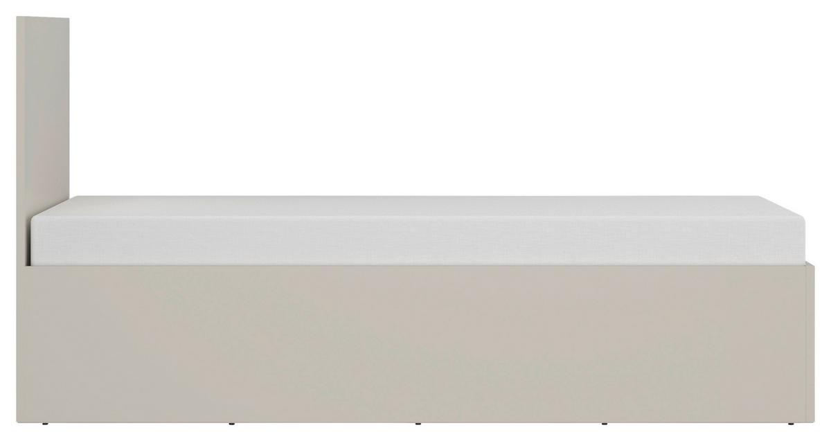 Krevet Fano - kašmir/crna, Moderno, drvni materijal/plastika (120/200cm) - Modern Living