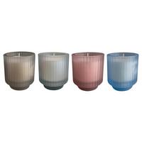 Lumânare parfumată Silver - albastru deschis/roz deschis, plastic/sticlă (7,8/8,5cm) - Mömax