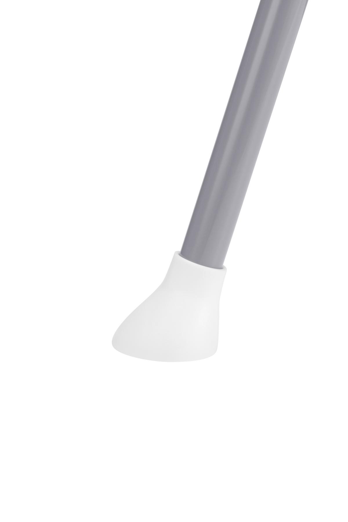 WYSOKIE KRZESŁO H100A - biały/szary, Basics, tworzywo sztuczne/metal (64/56/87,5cm) - My Baby Lou