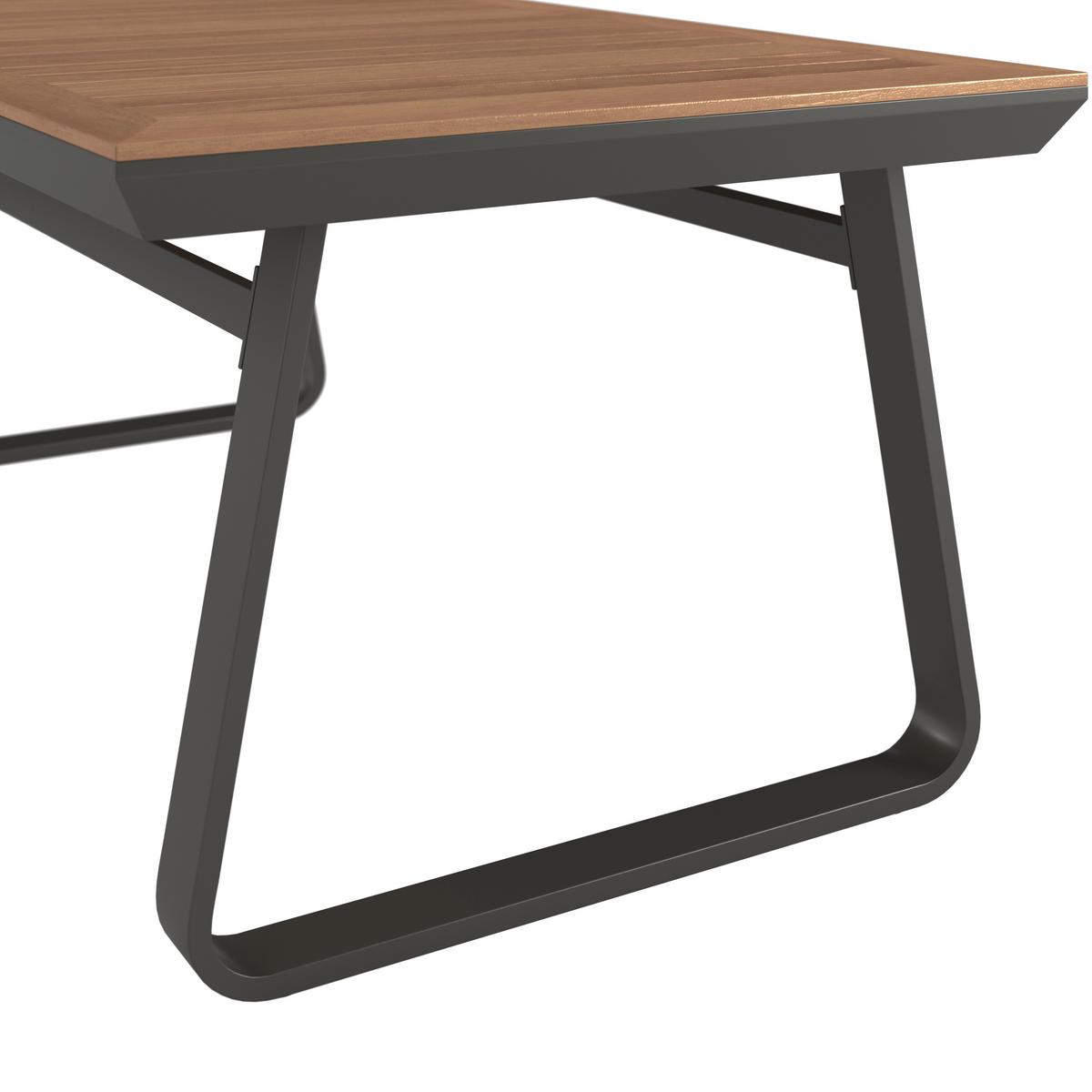 Garnitură grădină Emma - gri închis/antracit, Modern, plastic/metal (248/318/72cm) - Bessagi Garden