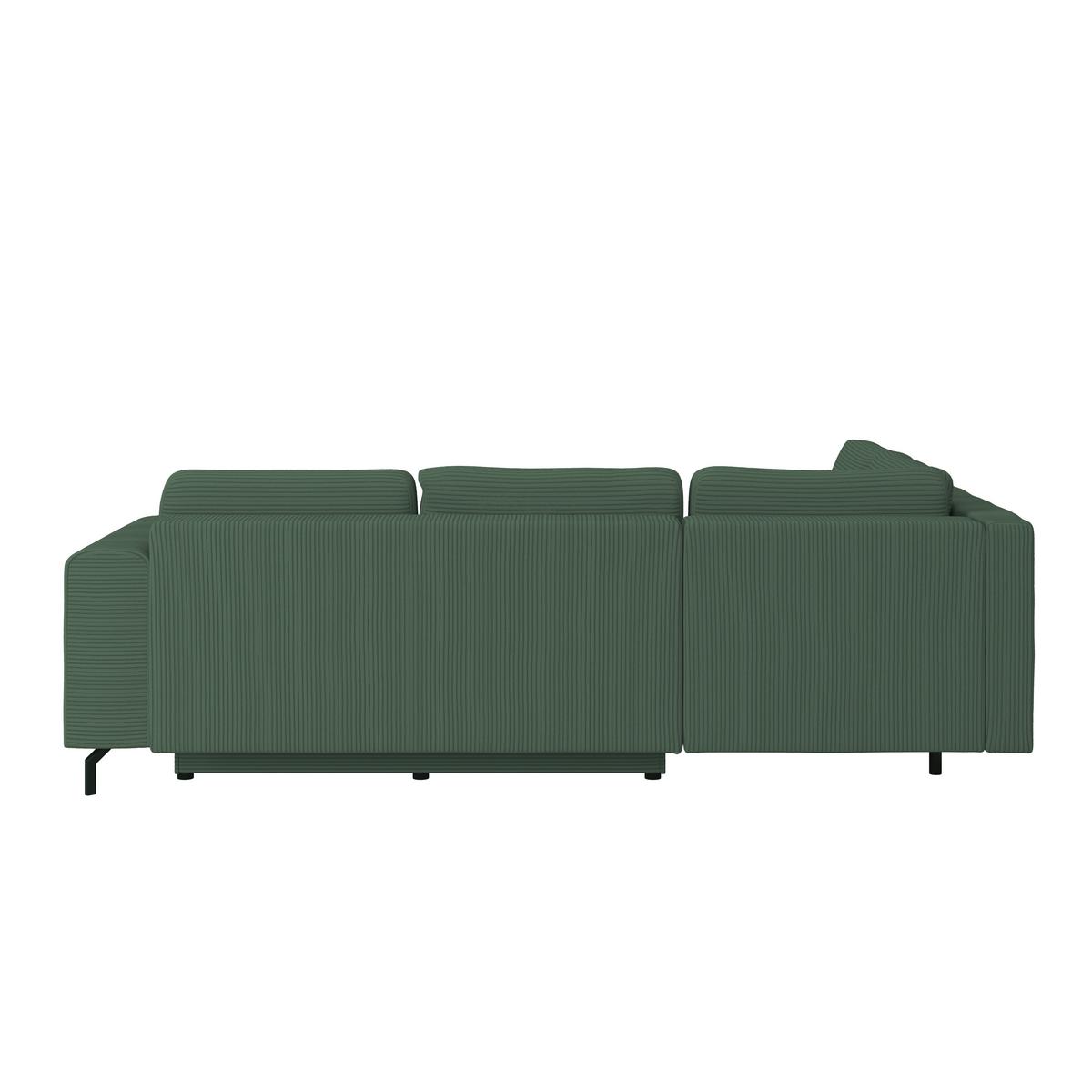Kutna Garnitura Veni - tamno zelena/crna, Moderno, tekstil (210/272cm) - Modern Living