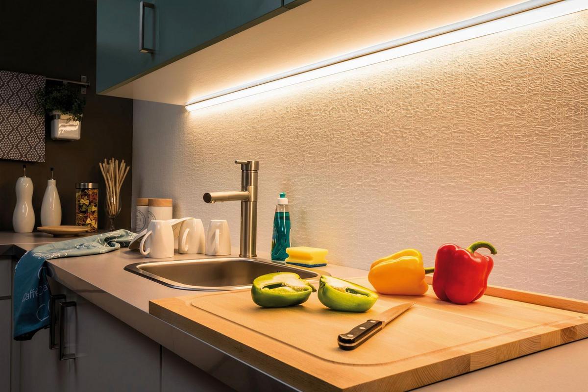 LED-Strip MaxLED 1000 Silberfarben max. 12 Watt - Silberfarben, Basics, Metall (100cm) - Paulmann